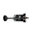 Pinlock brake handle assembly for rotating operator chair system