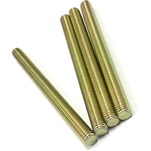5/8" - 11 X 36" FULLY THREADED STRAIGHT ROD SAE J429 GR 8 ZINC TRIVALENT YELLOW