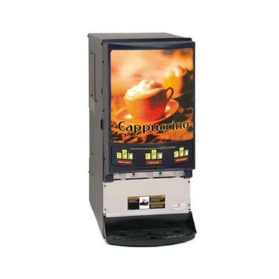 Grindmaster-Cecilware PIC33A (3) Portion Sizes Per Hopper (3) Clear-View™ Hoppers (5 Lbs Capacity Each) Electric GRINDMASTER PIC Hot Powder Cappuccino/Hot Chocolate Dispenser