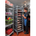 Cambro UPR1826U8580 23 1/4"W 8 Sheet Pan Rack w/ 3" Bottom Load