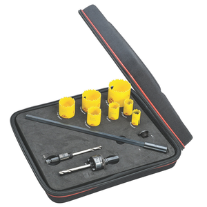 STARRETT KDC07051-N DCH Industrial Kit w/ 7 Hole Saws and 4 Accessories