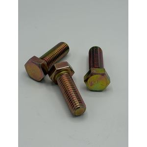 1/2" - 13 X 1 1/2" HEX HEAD CAP SCREW SAE J429 GR 5 ZINC YELLOW