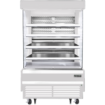 Everest EOMV-48-W-28-T Open Air Merchandiser 4 Shelves, 115v, NSF - 16.8 cu. ft.