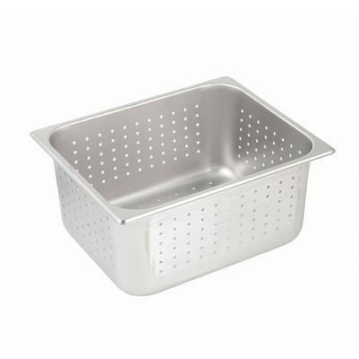 Winco SPHP6 Perforated Anti-Jam 1/2 Size, 6" D Steam Table Pans