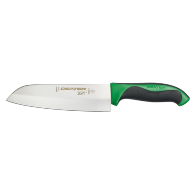 Dexter 36004G 7" Santoku Knife with Green Handle