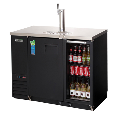 Everest EBDS2-BBG-24 Draft Beer Dispenser 1 Tower Single Tap, 115v, NSF - 13 cu. ft.