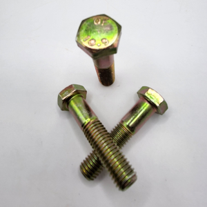 M12 - 1.75 X 55MM ISO 4014 PT HEX HEAD CAP SCREW 10.9 ZINC YELLOW