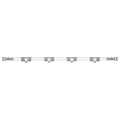 Metro MAX4-L60-2S Stackable Shelf Ledge (Back) for MetroMax 4 Industrial Plastic Shelving, 60" L x 2" H