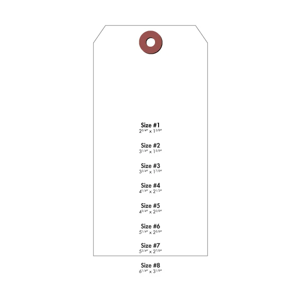 #7 Cardstock Tag - White