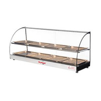 Skyfood FWDS2-43-8P 43'' Food Warmer Display Case - DOUBLE SHELF 8 PANS