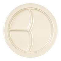 Thunder Group NS703T 101/4" Diameter x 3/4" Height 3-Section Compartment Plate