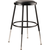NPS 6418H-10 NPS® 19"-27" Height Adjustable Heavy Duty Vinyl Padded Steel Stool