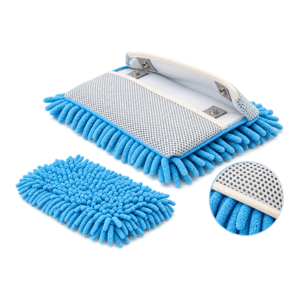 Mitt on a Stick Original Replacement Head, Blue Noodle (Chenille) Cover