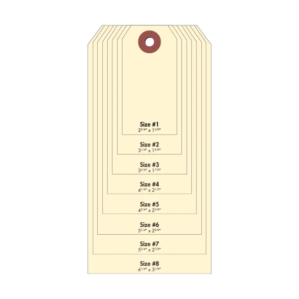 #8 Cardstock Tag - Manila