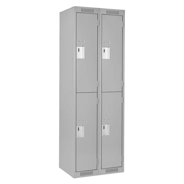 Locker - Steel - Riveted - Economy - 24" x 18" x 72" - 2 Tier - 4 Door