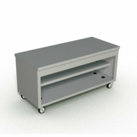 Duke Manufacturing 311-25PG Aeroserv Solid Top Unit Utility Counter