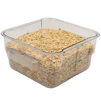 FSE 373-FC2C Food Container 2 Qt. Square Clear NSF