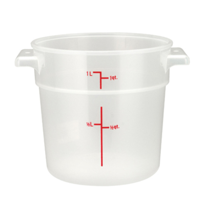 Winco PTRC-1 Storage Container 1 Qt.