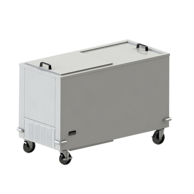 Siver King SKFMW50-ELUS1 Adjustable Temperature Control Insulated Sliding Lids 50"W Deepwell Mobile Freezer