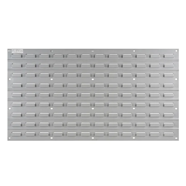 Louvered Panel - Steel - 36" x 19" - 32 Bin Capacity - Grey