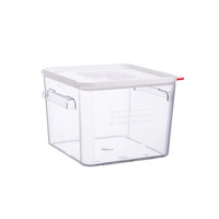 Araven 31855 Square Polycarbonate Container, 12 L./ 12.6 qt