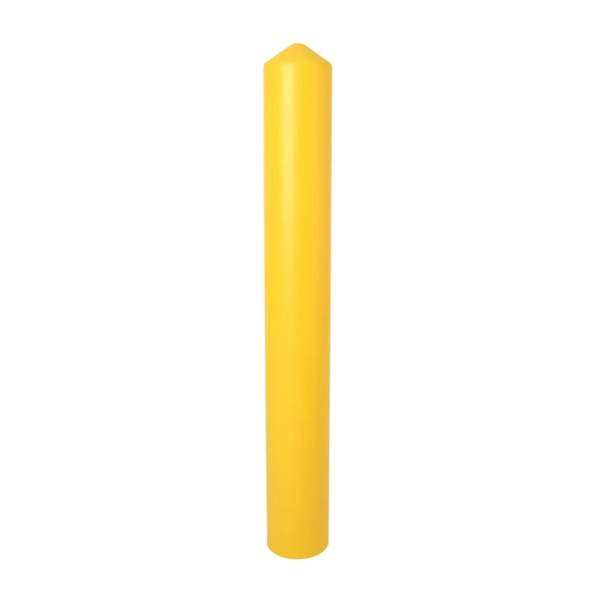 Bollard Cover - Smooth - 56" Length - Yellow - HDPE