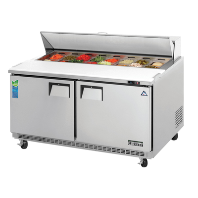 Everest EPBNWR2 Swing Top Prep Table 2 Doors, 115v, NSF - 16 cu. ft.
