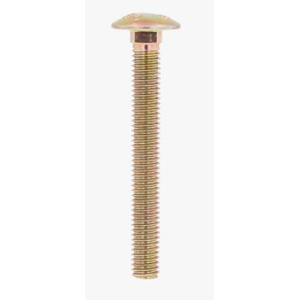 M10 - 1.5 X 100MM ISO 8678 SHORT SQUARE NECK ROUND HEAD BOLT 8.8 ZINC YELLOW
