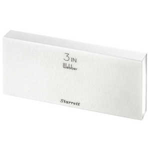 STARRETT RY 3.000 A1 Rect. Ceramic Gage Block - 3.000 In., Grade A1
