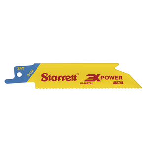 STARRETT B424-20 Metal Cut 4'' x 3/4 x .035 x 24T, 3X POWER, 20 Pack