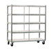 New Age 96707 Mobile 4-Level Tray Drying Rack