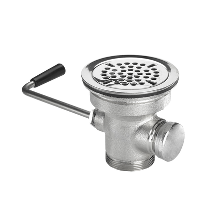 Krowne 22-204 3-1/2" Twist Waste Drain with 1-1/4" Overflow Outl