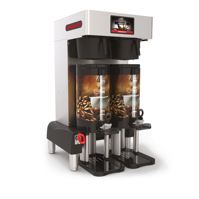Grindmaster-Cecilware PBC-2VS Touchscreen With Digital Interface Vacuum) Double Brewer For 1.5-Gallon Shuttle®With Stand (Vs15 GRINDMASTER PrecisionBrew™ Vacuum Shuttle Coffee Brewer