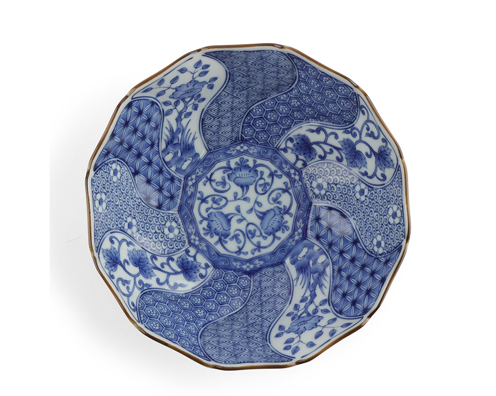 Blue & White Bowl Sometsuke 8.5"