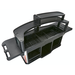 Cambro CVC75W Vending Cart with Sneeze Guard & Shelf 75"x33.5"x53"