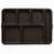 617S Flexible Silicone 6-Compartment Tray, Brown (12/Case)