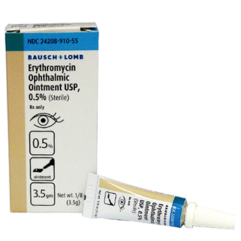 erythromycin 5mg/gm eye ointment