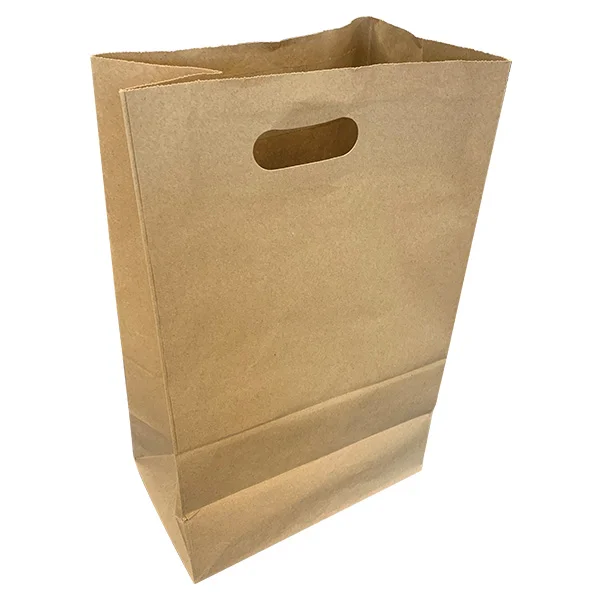 Paper Shopping Bags - Kraft - Die-Cut Handles
