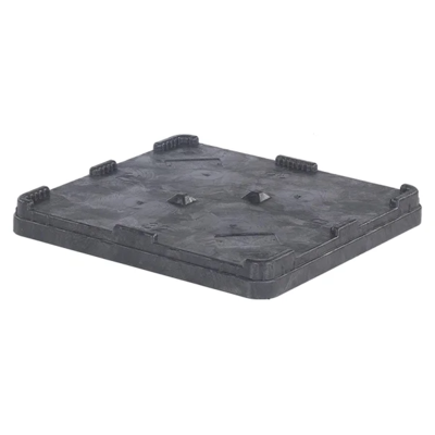 Container Cover - Plastic - 48-1/10" x 40-1/5" x 3" - Black