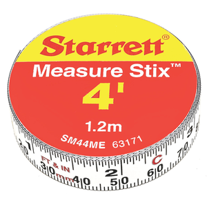 STARRETT SM44ME 1/2 x 1.2m/4ft, English/Metric (Left-to-Right)