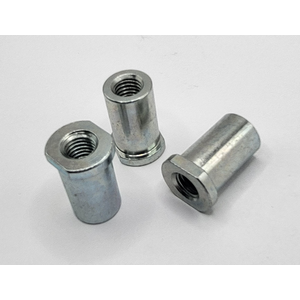15.994MM X 28.8MM FLANGE BUSHING 1015 - 1020 STEEL ZINC TRIVALENT CLEAR PER PRINT