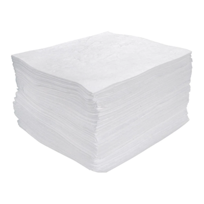 Absorbent Pads - Oil Only - Mediumweight - 15" x 17" - 25 Gallon Absorbency