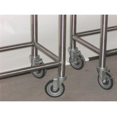 Cook's RRS-8 Replacement 5 In Swivel Casters w/ Brake (Set of 6)