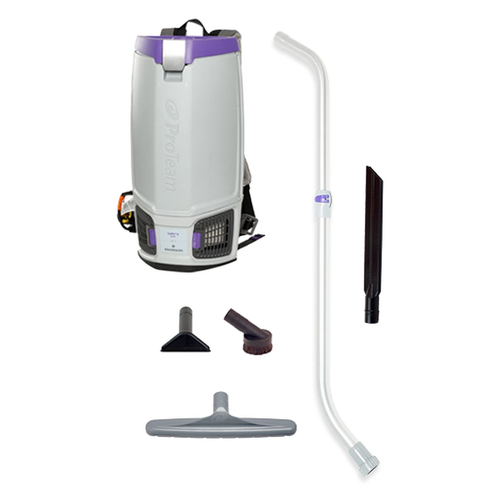 New ProTeam GoFit 6 HEPA Backpack Vacuum with Xover Telescoping Wand Kit