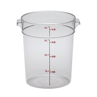 Cambro RFSCW4135 Camwear 4 qt. Round Food Storage Containers