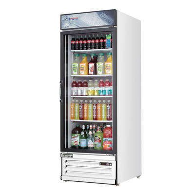 Everest EMGR24 Merchandising Refrigerator 1 Glass Door, 115v, NSF - 25 cu. ft.