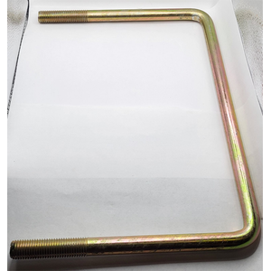 M16 - 2 X 200MM L X 269MM W INSIDE SQUARE BEND U BOLT 1018 - 1038 STEEL ZINC YELLOW PER PRINT
