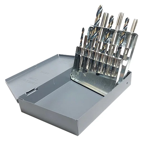Tap & Drill Set - SAE Sizes - 9 Piece