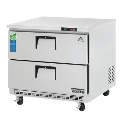Everest ETBSR2-D2 Drawered Undercounter Worktop Refrigerator 2 Sections, 115v, NSF - 10 cu. ft.