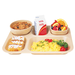 Cambro 14105CW133 Tan Five Compartment Tray